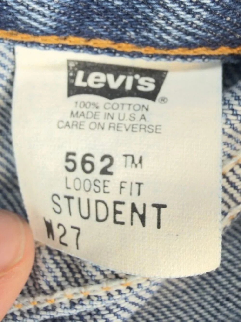 Levi's 562 Loose Fit Shorts Boys W27 Blue Denim Vintage Style NWT